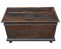 Antique Large 18th Century European Oak Coffer / Mule Chest – Fine Quality