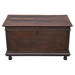 Antique Large 18th Century European Oak Coffer / Mule Chest – Fine Quality