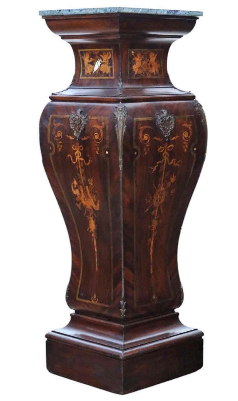 Antique Large Pair of 19th Century Jardiniere Statue Pedestal Stands ...