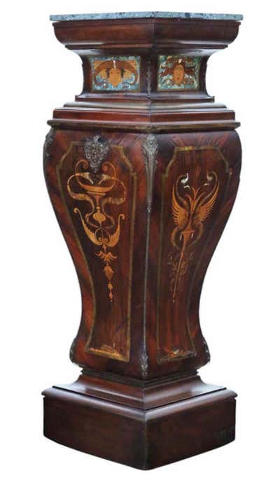 Antique Large Pair of 19th Century Jardiniere Statue Pedestal Stands ...