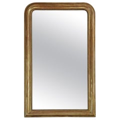 Antique Large 19th Century Quality French Gilt Overmantle Wall Mirror