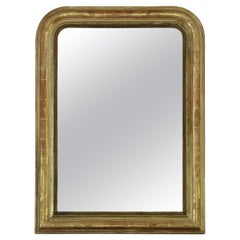 Antique Mirror, grande specchio da parete o da soffitto dorato di qualità del XIX secolo