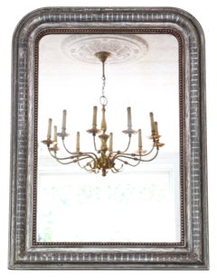 Antique Large 19th Century Silver Gilt Overmantle Wall Mirror – Quality