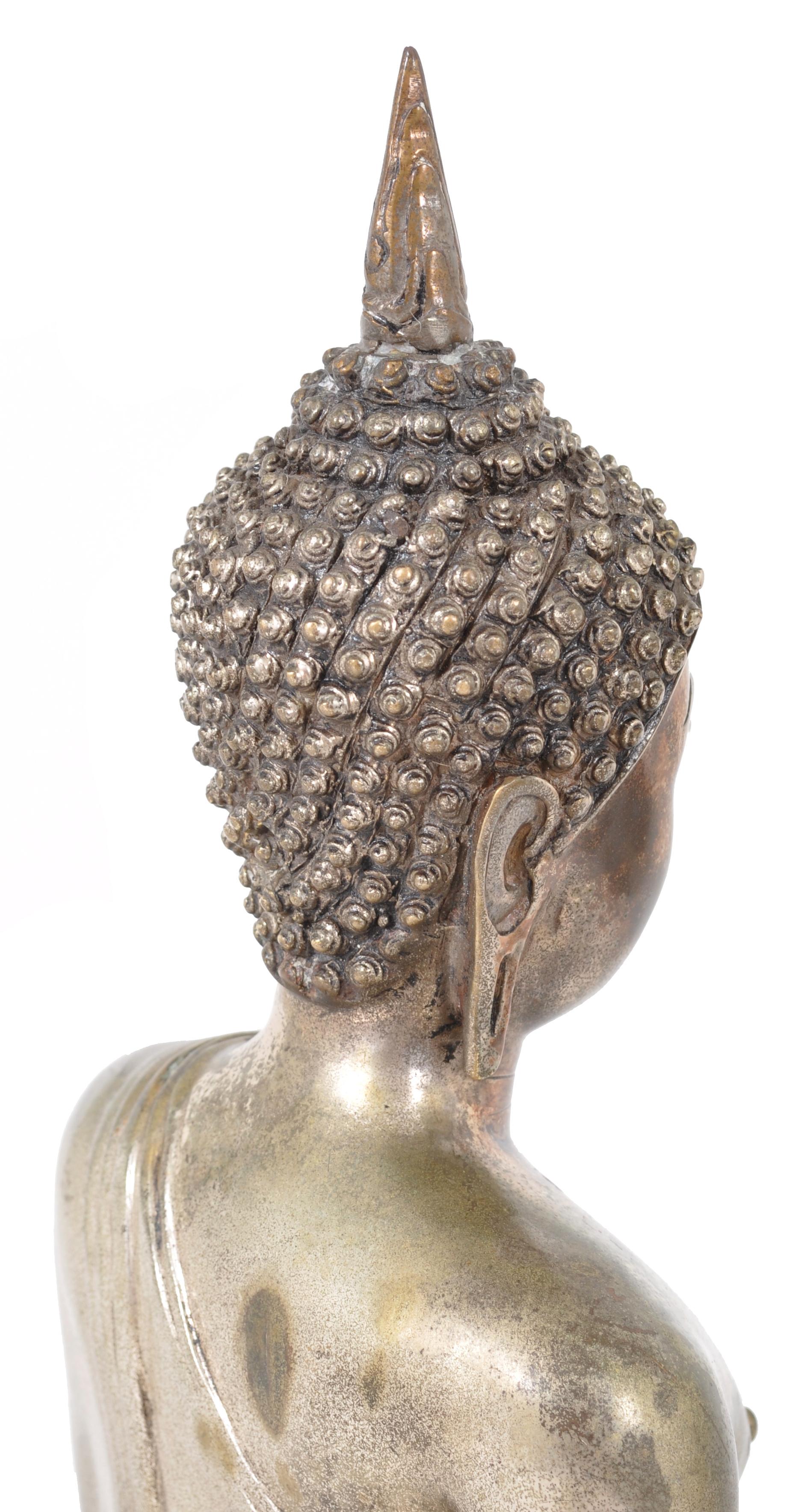 Antique Large Tibetan Silver Gilt Bronze Buddha Statue Sculpture 2