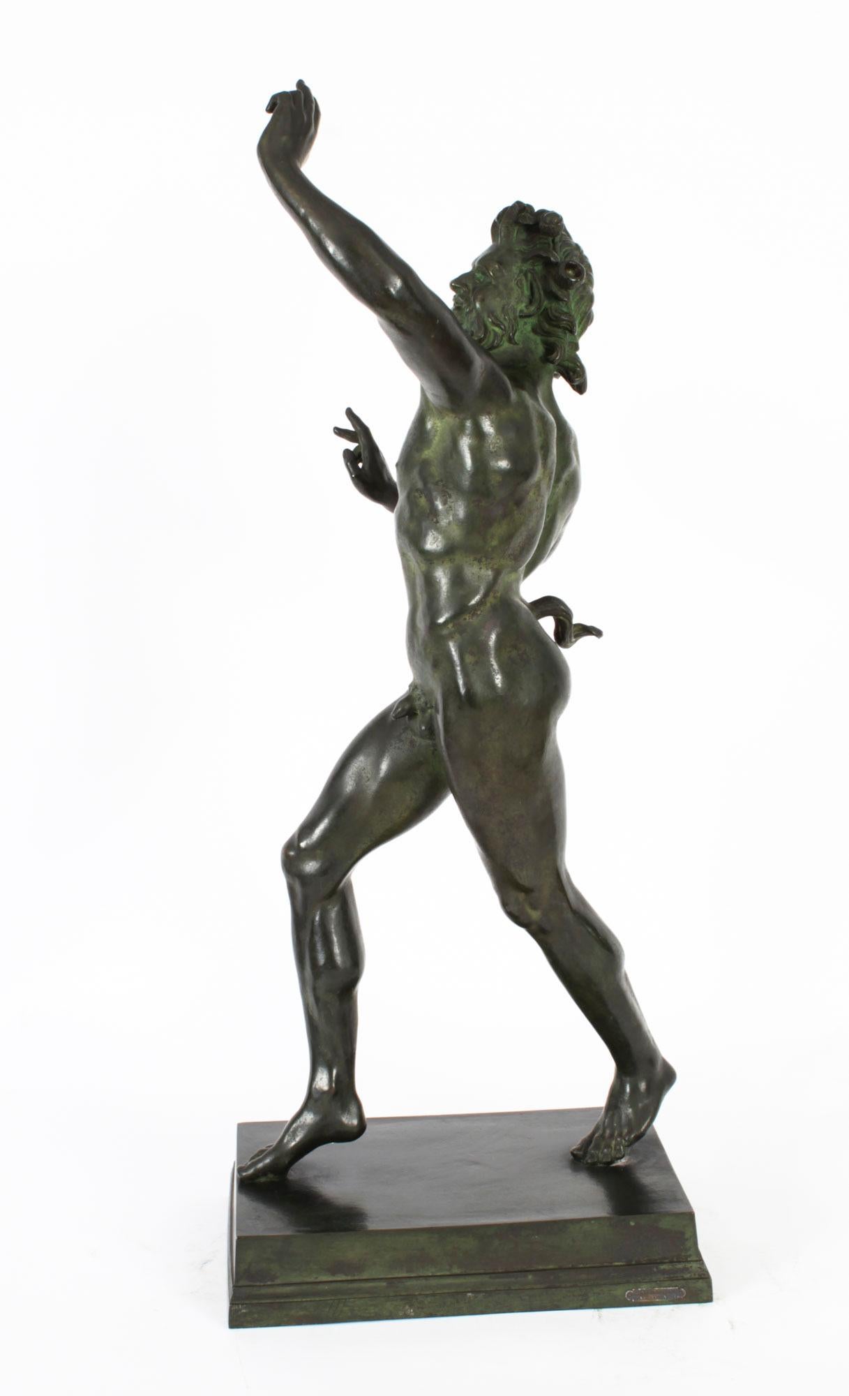 Antique Bronze of Pan Dancing G.Nisini, 19th Century 8