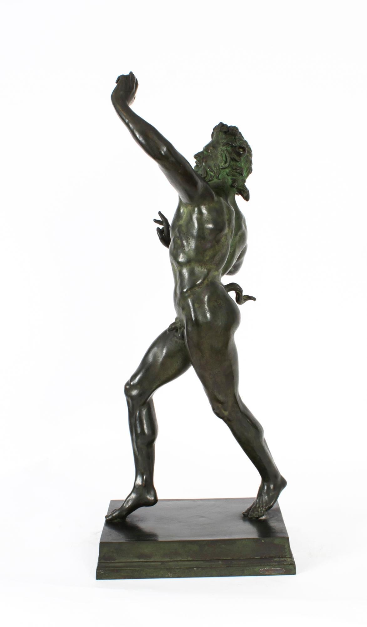 Antique Bronze of Pan Dancing G.Nisini, 19th Century 10