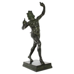 Bronze ancien représentant un pan dansant de G.Nisini, 19ème siècle