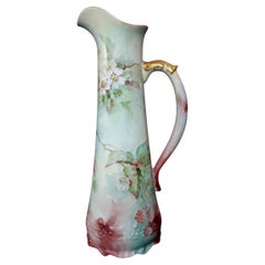 Used Large AK French Floral Tankard