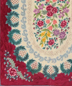 Keivan Woven Arts Large Antique Finely Woven American Hooked Rug