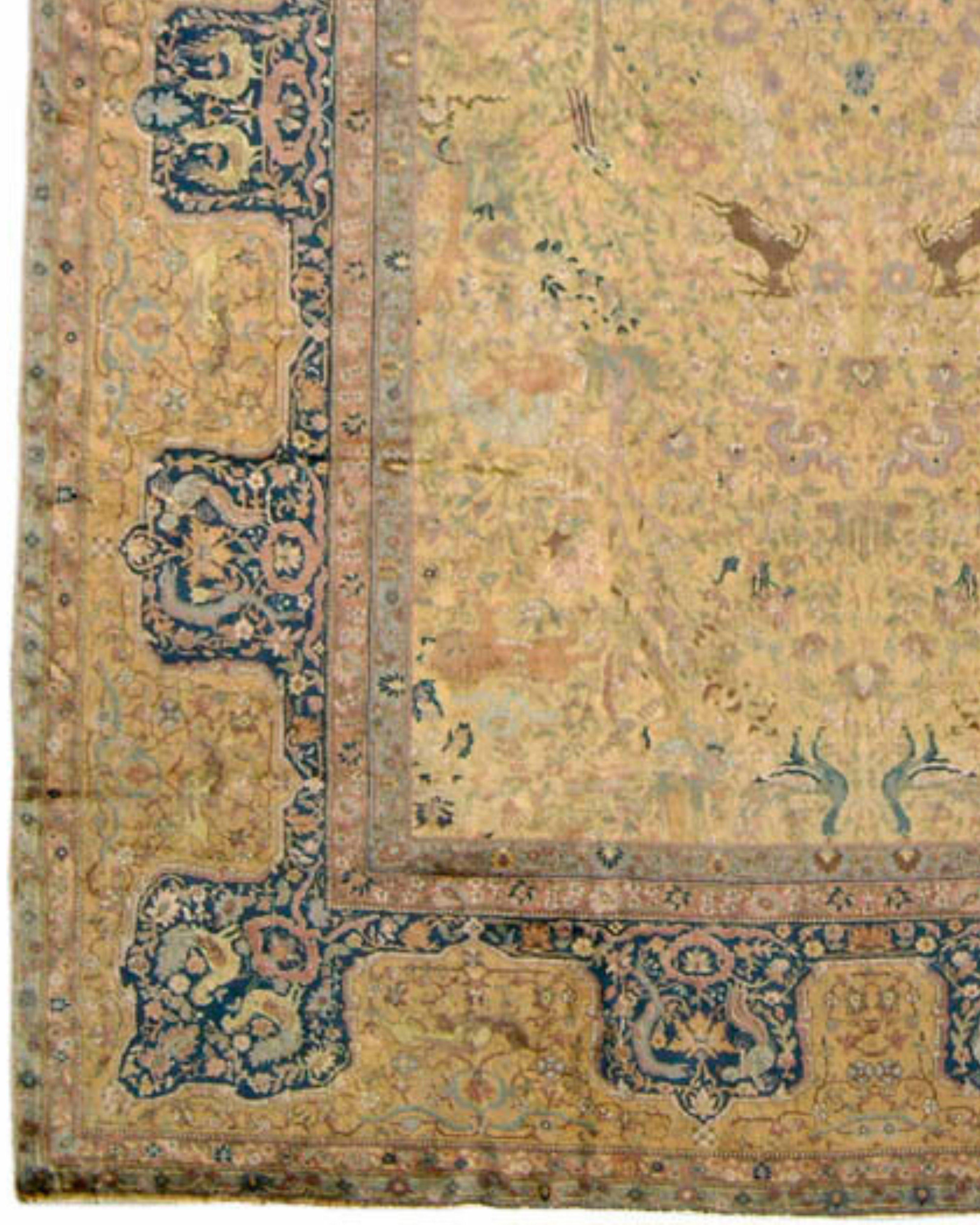 Hand-Knotted Antique Large Anatolian Sivas Rug, Early 20th Century For Sale