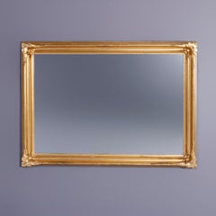 Antique Large Arts & Crafts Newcomb Macklin School Giltwood Wall Mirror, c1910