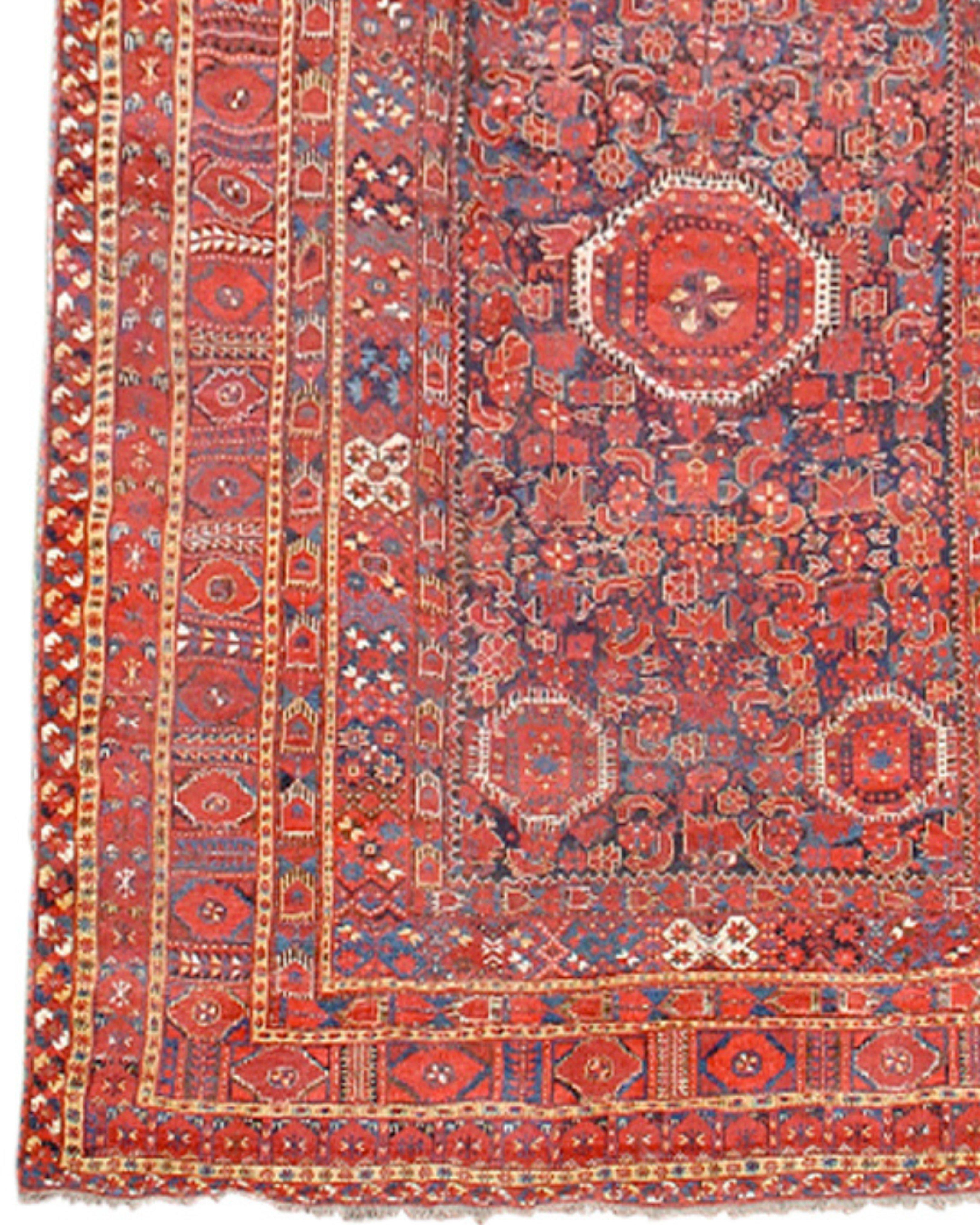 Antique Large Uzbek Bashir Long Rug, 19th Century In Excellent Condition For Sale In San Francisco, CA