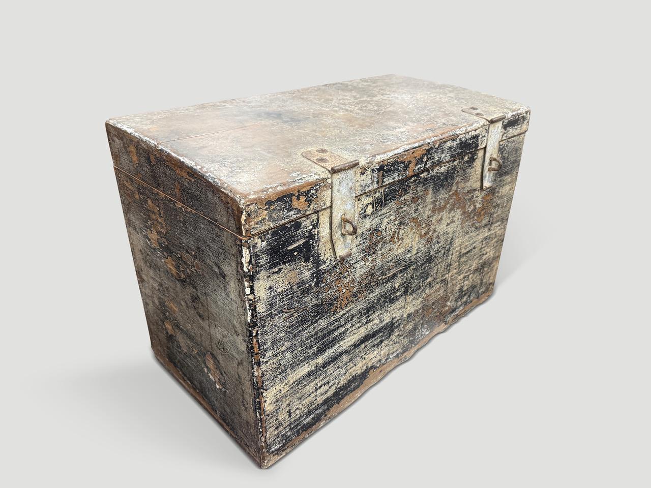 Rustico Cassapanca antica per coperte di grandi dimensioni in vendita