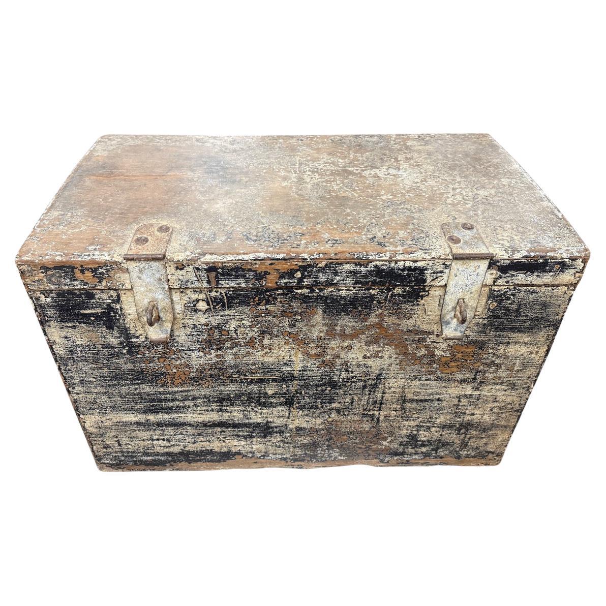 Cassapanca antica per coperte di grandi dimensioni in vendita