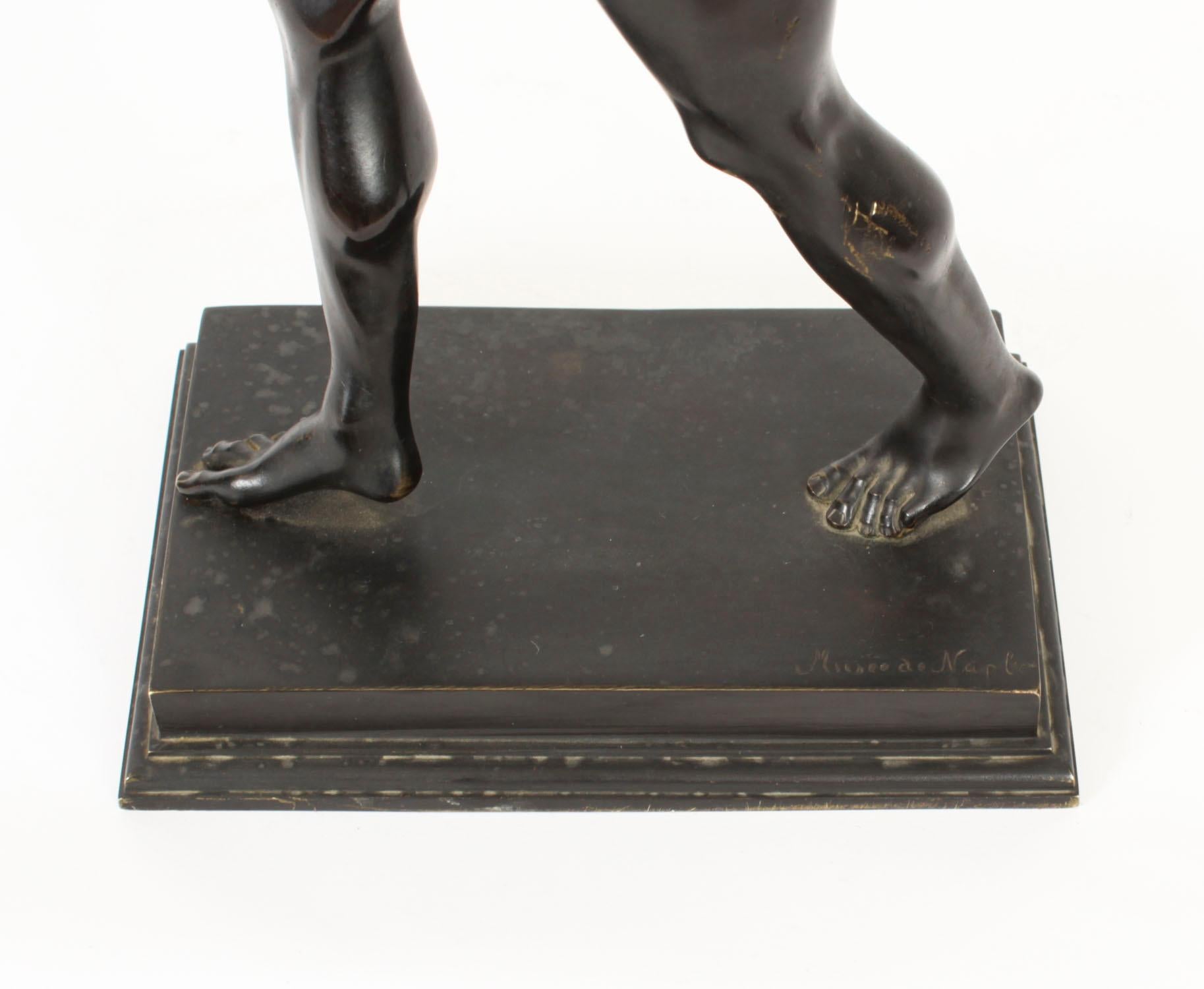 Antike große Bronzestatue einer Pan-Tänzerin, Musee de Naple, 1870er Jahre im Angebot 10