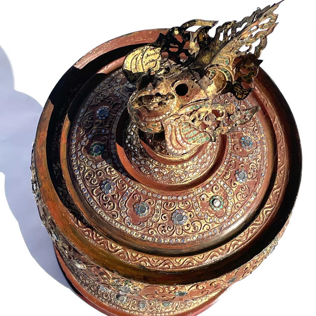Antique Large Burmese Hsun-ok For Sale 4