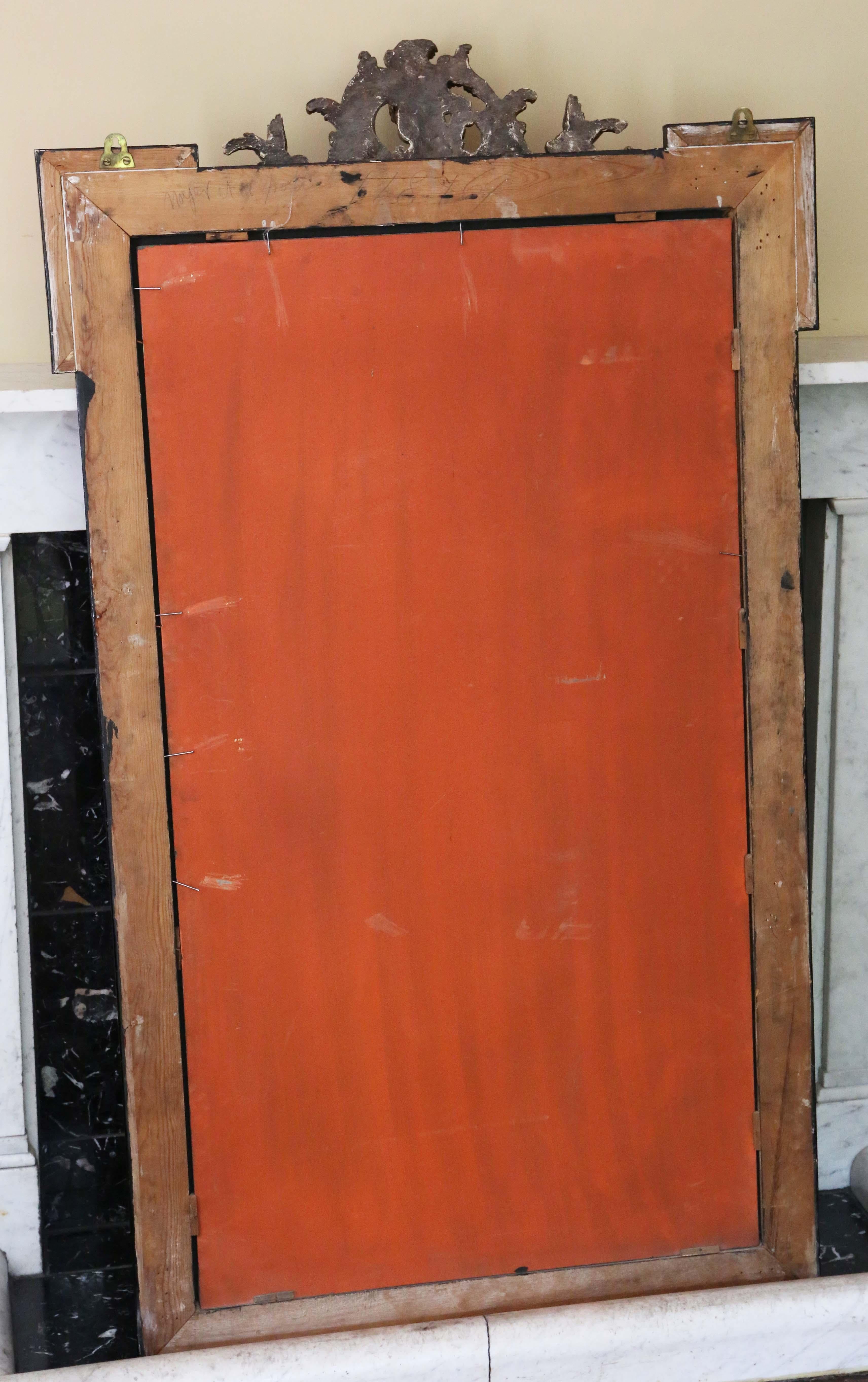 Antique Large C1900 Gilt Overmantle Wall Mirror High-Quality Ornate Design en vente 2