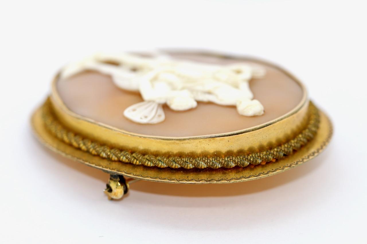 Antique, Large Cameo Brooch For Sale 1