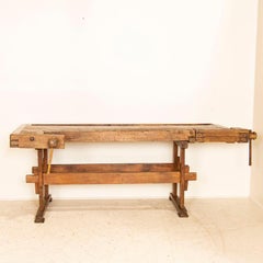 Antique Large Carpenters Workbench