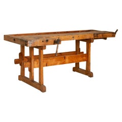 Antique Large Carpenter's Workbench