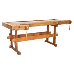 Antique Large Carpenters Workbench