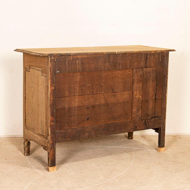 19th Century Antique Large Chest of Bleached Oak Drawers from France