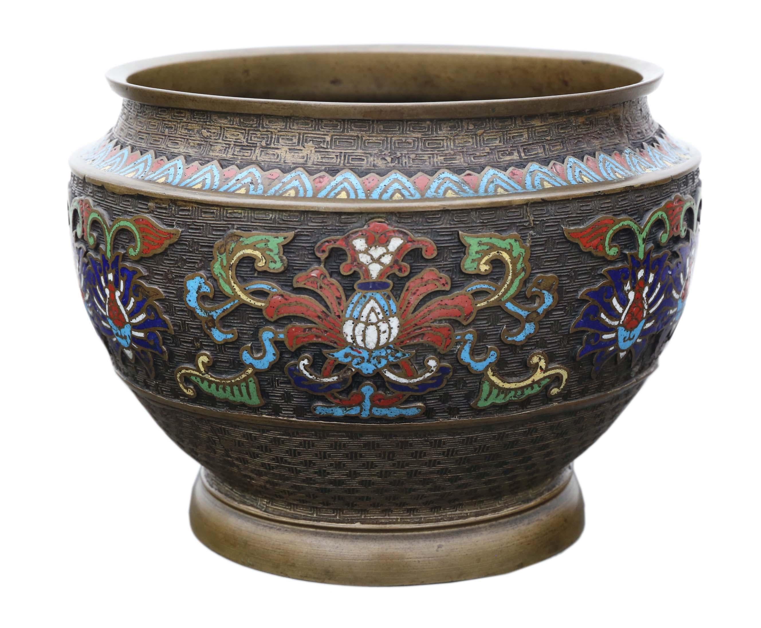 antique cloisonne bowl