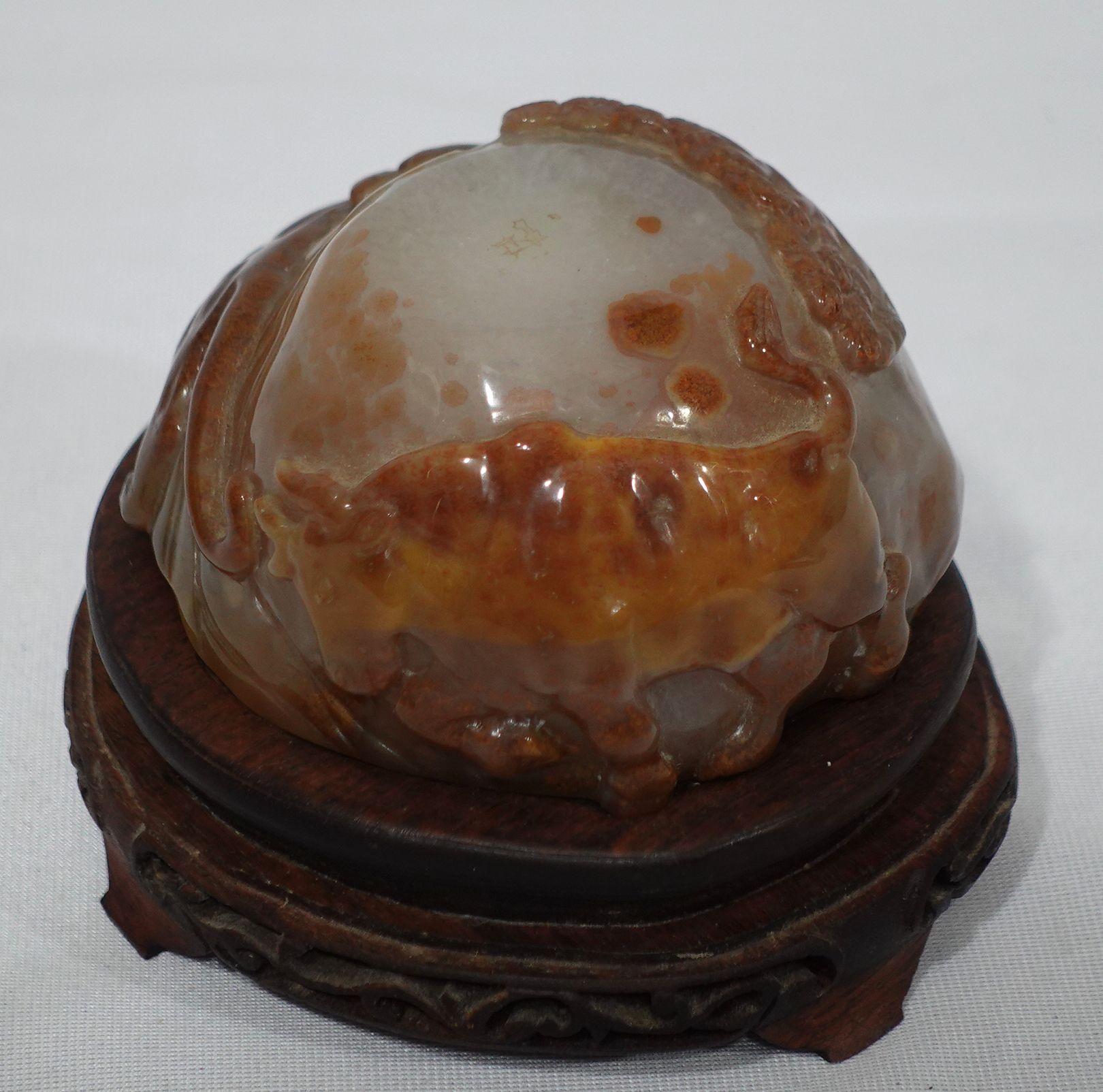Antique Large Chinese Carved Agate Animal Group #1, 19th Century For Sale 2
