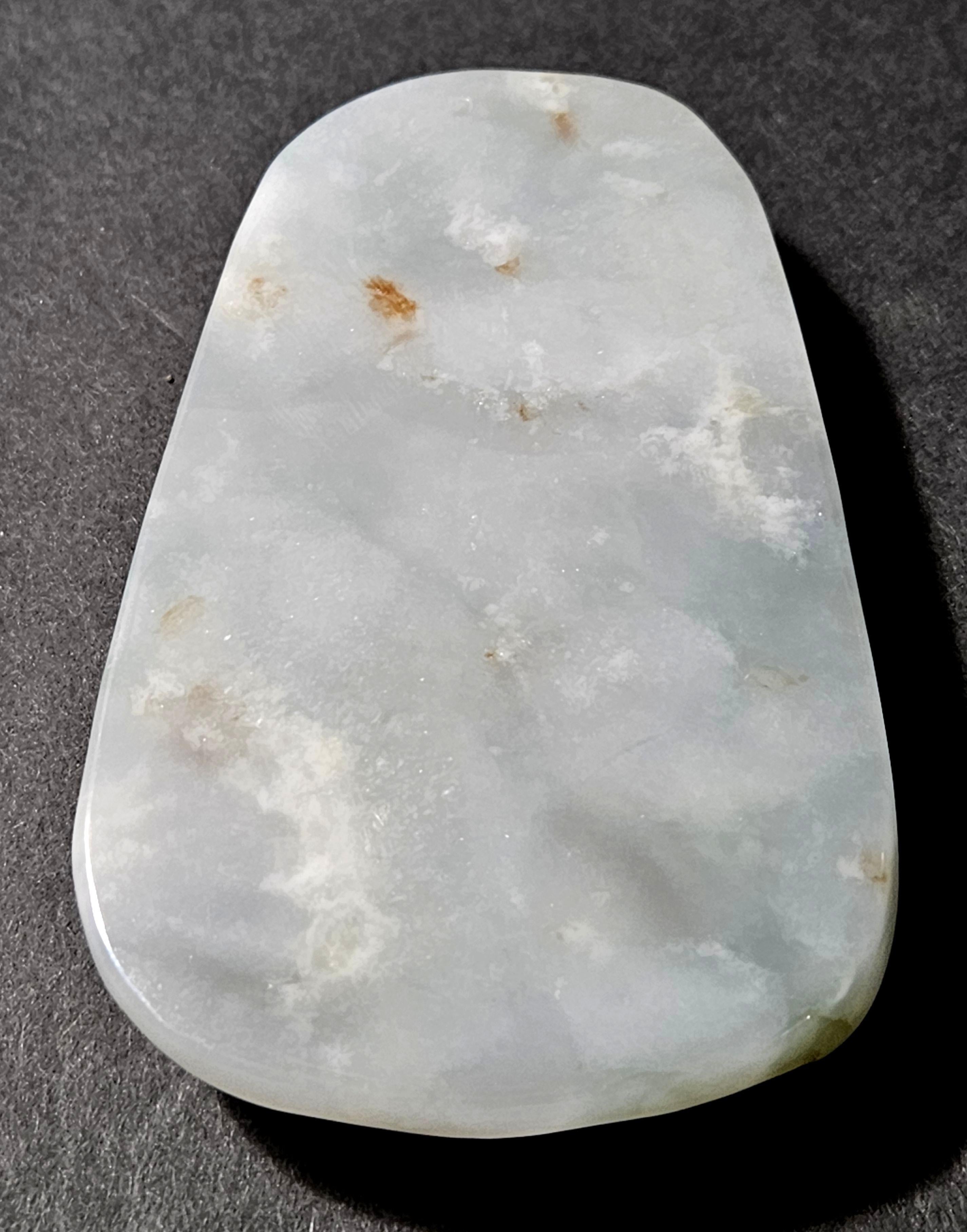 Antike große chinesische geschnitzt Myanmar natürlichen Jadeit Anhänger 