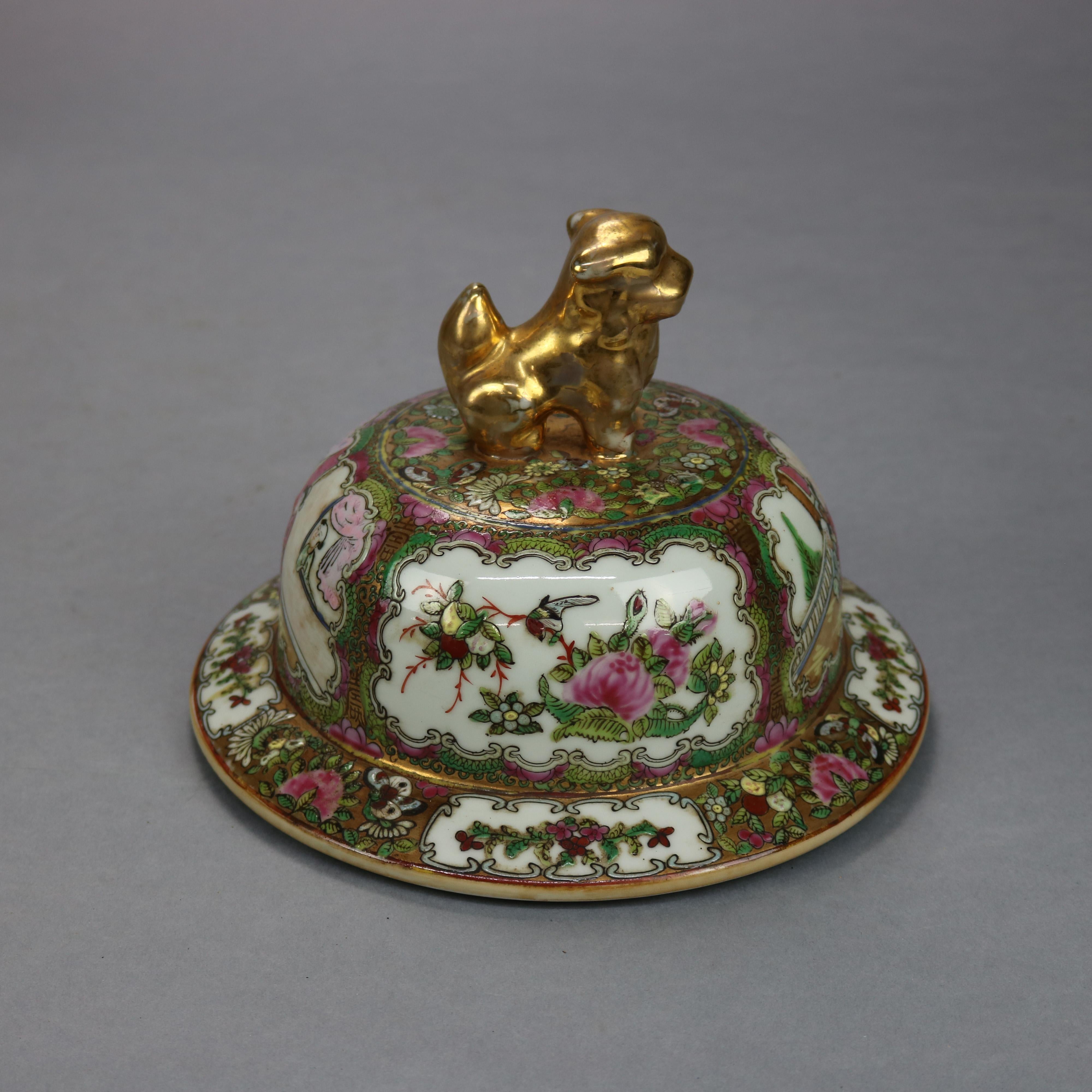 Antique Large Chinese Porcelain Enameled & Gilt Ginger Jars, Stamped, 20th C 4