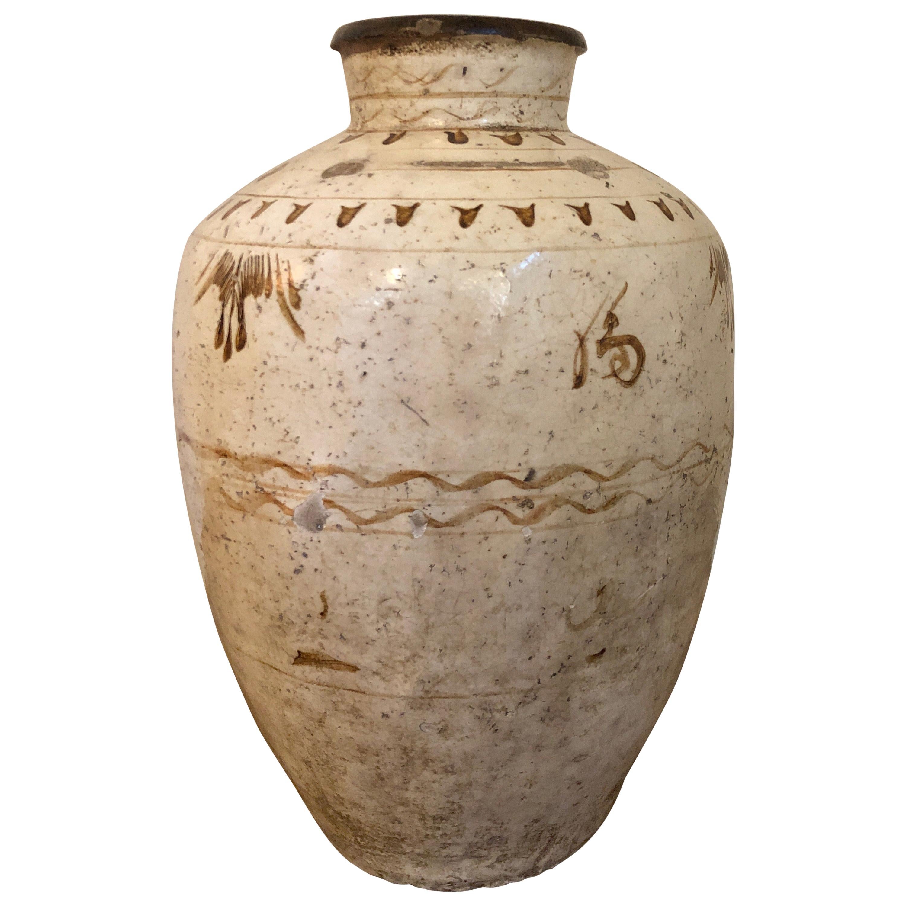 Antique Large Cizhou Vase Stoneware Pottery/Vessel