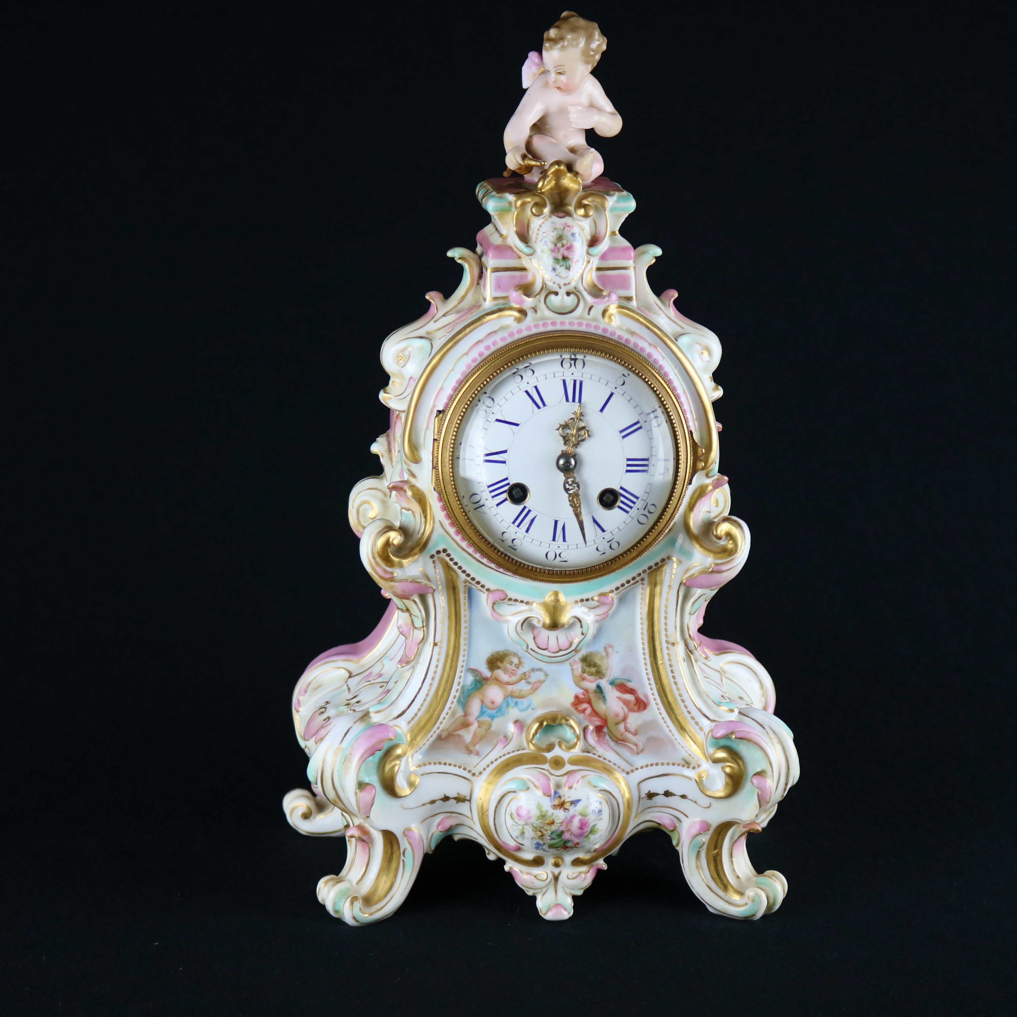 antique porcelain clocks