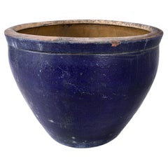 Antique Large Cobalt Planter