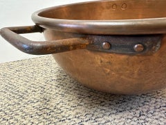 Antique Large Copper Chocolate Pot Kettle with Handles