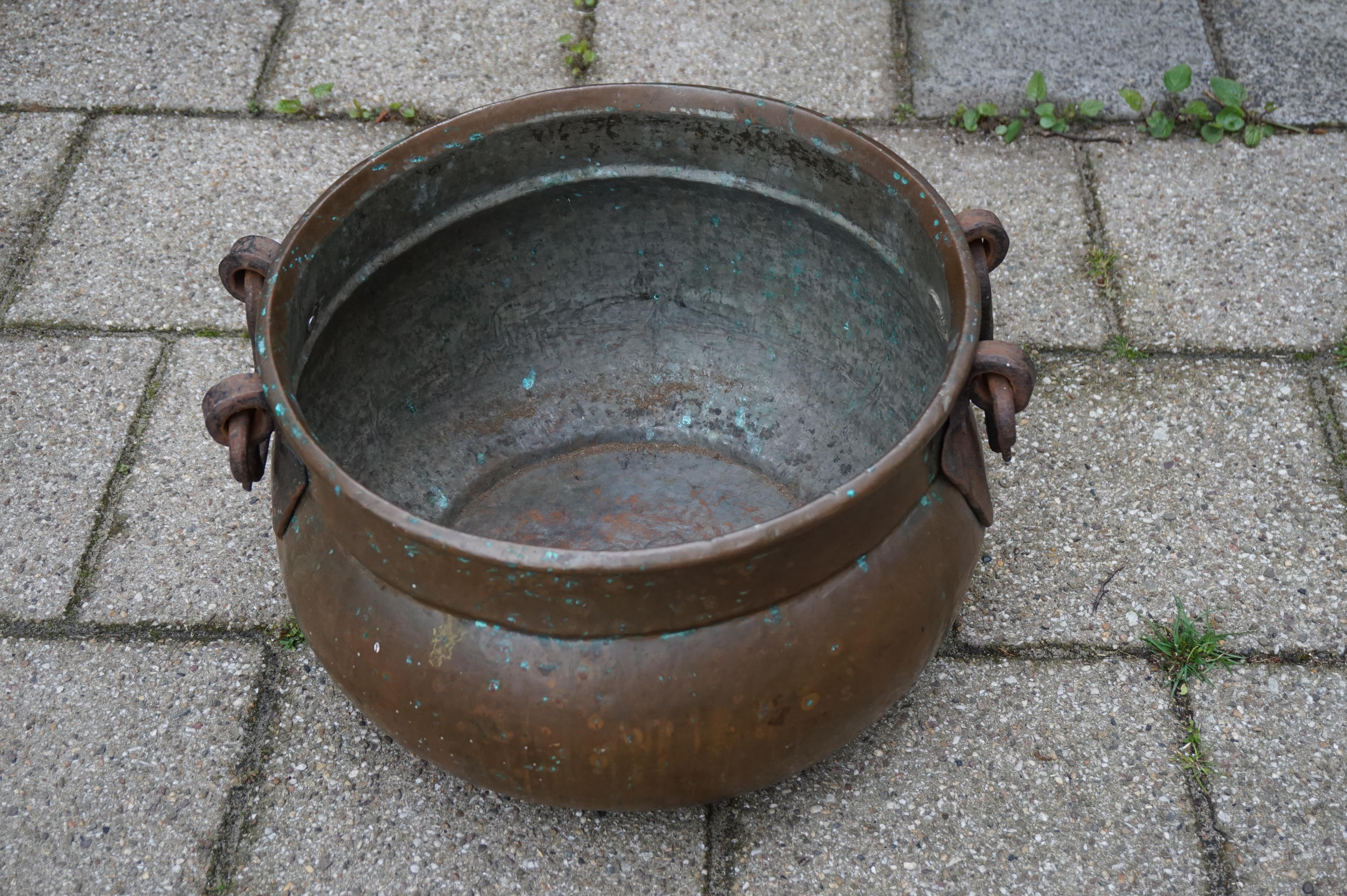 large copper pots for firewood