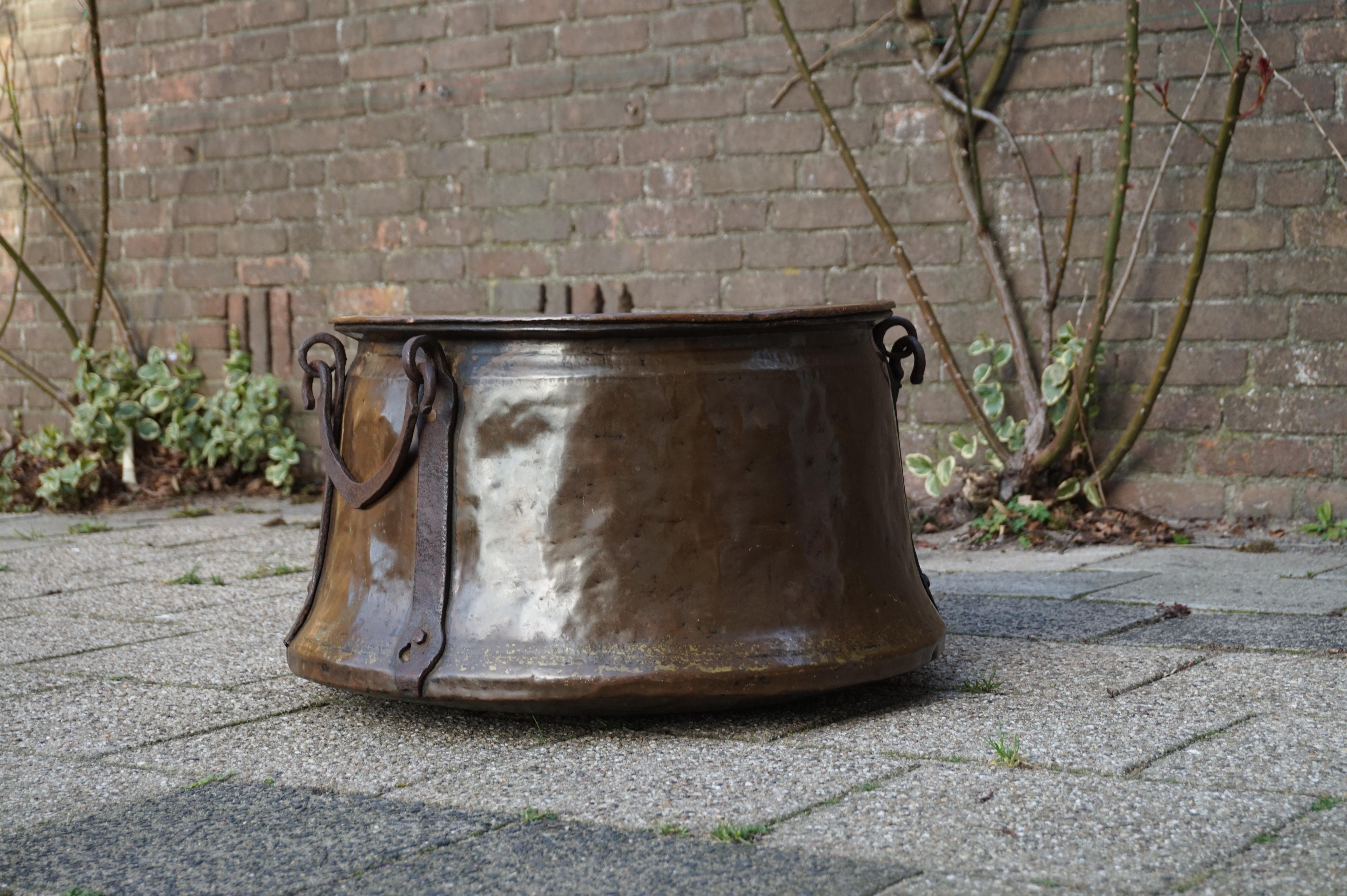 copper firewood bucket