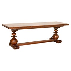 Antique Large Dining Table Refectory Table from Denmark