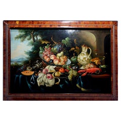 Vintage Large Dutch School Old Master "Still Life" Oil Painting, 18th Century