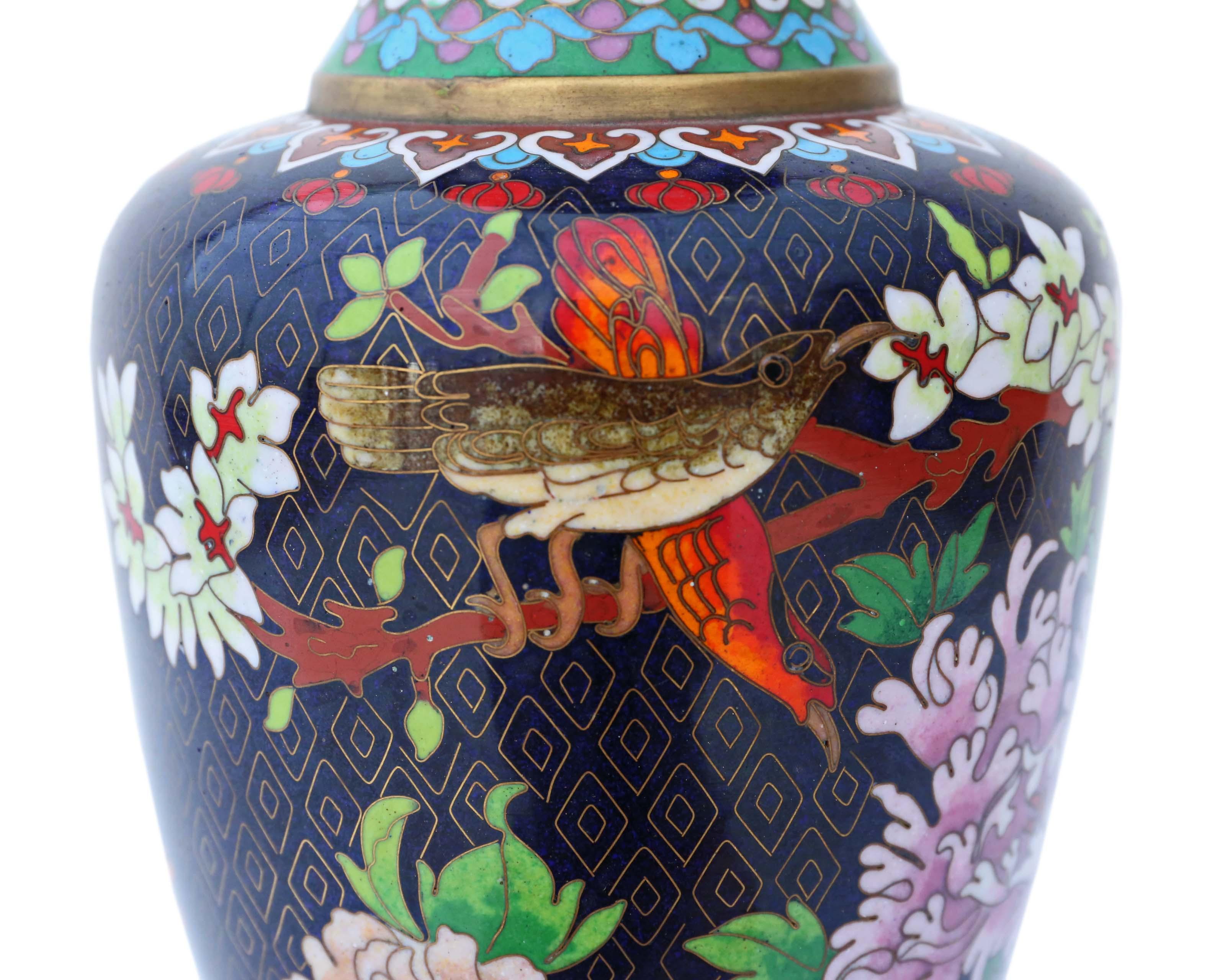 cloisonne vases value