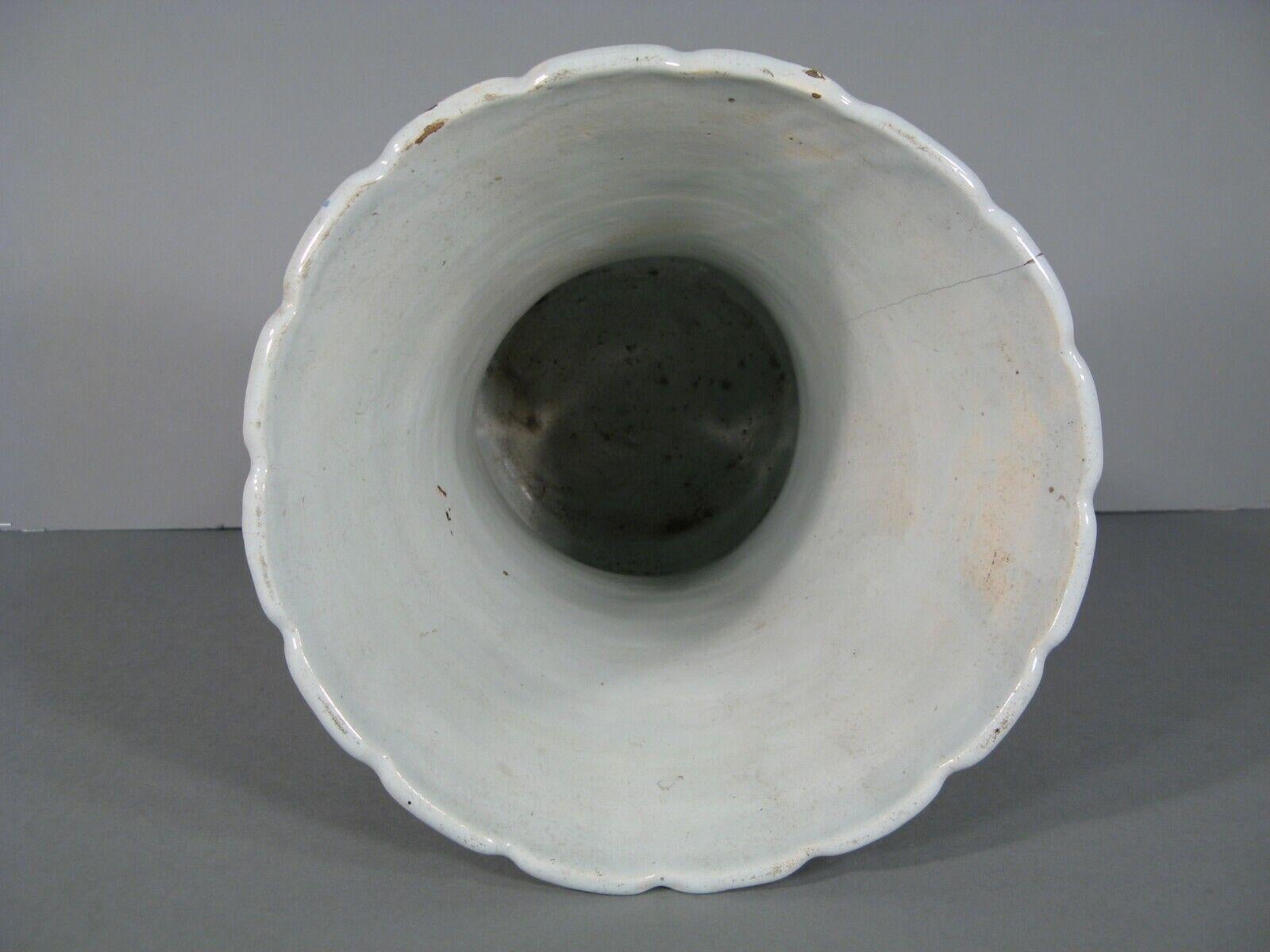 Antique Large Faience Vase 