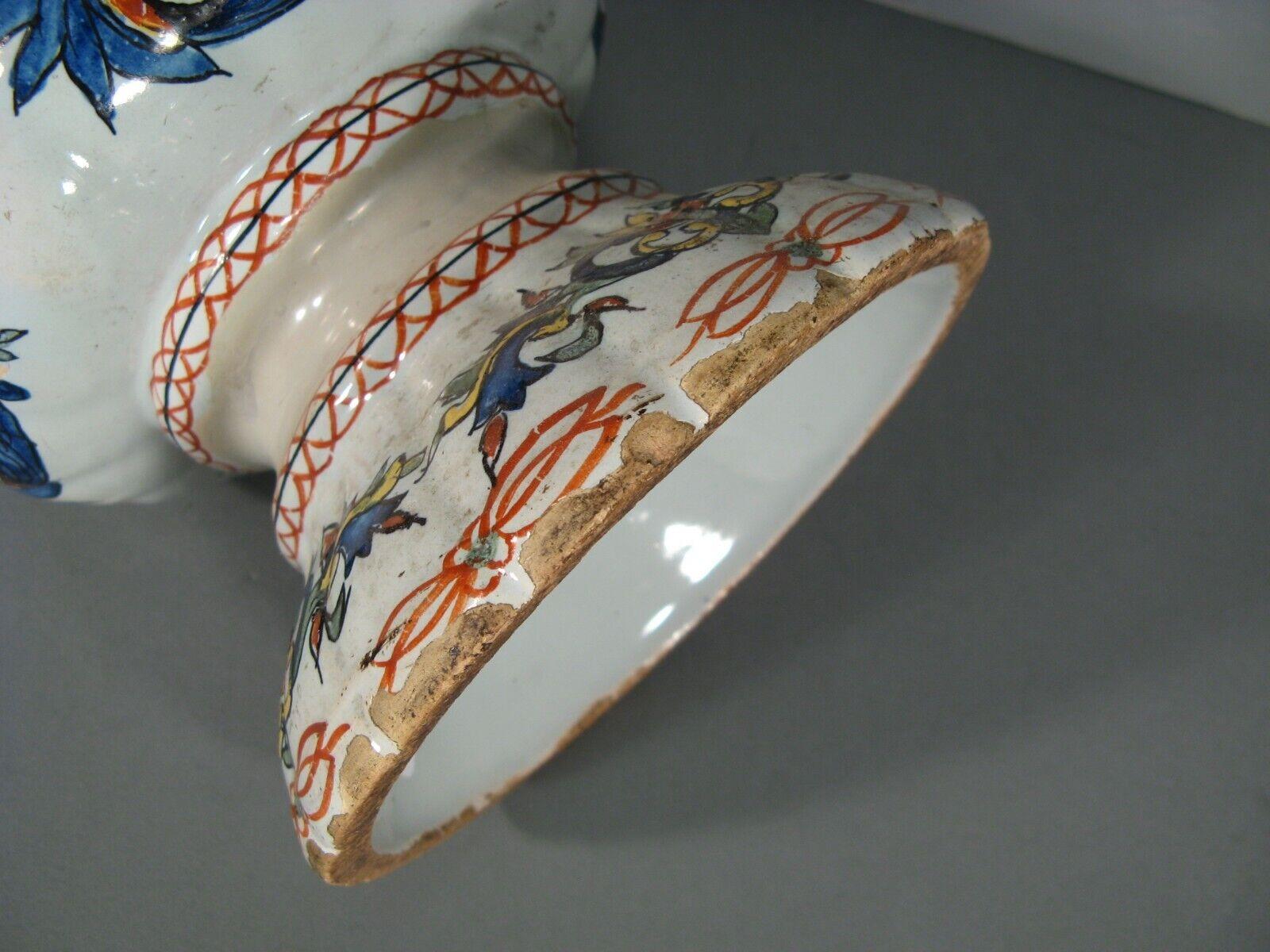 Antique Large Faience Vase 