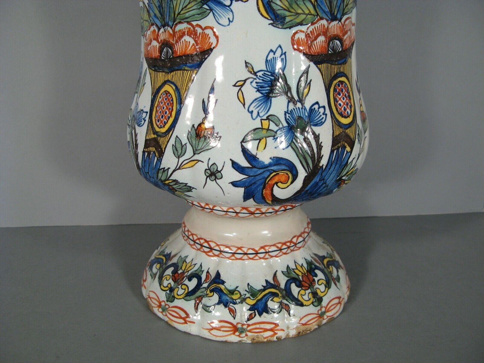 Antique Large Faience Vase 