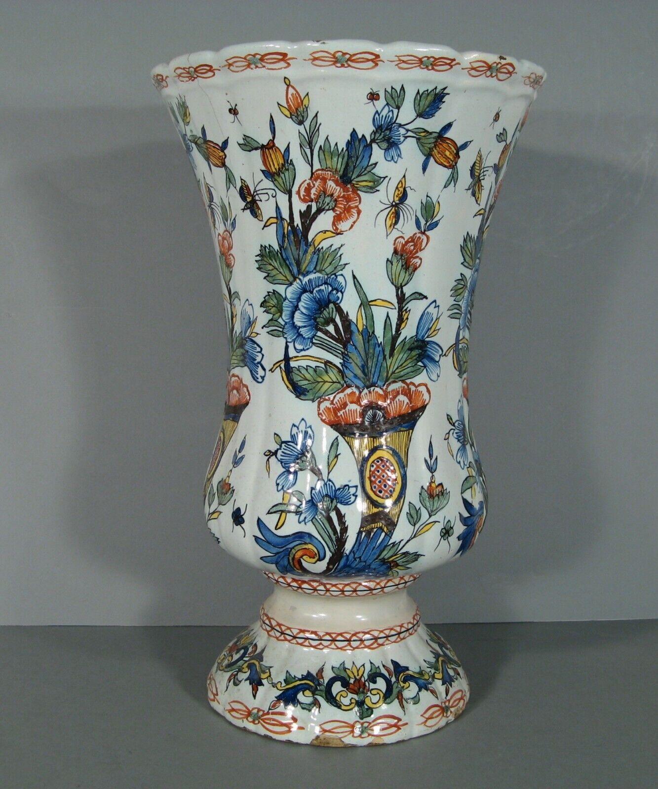 Antique Large Faience Vase 