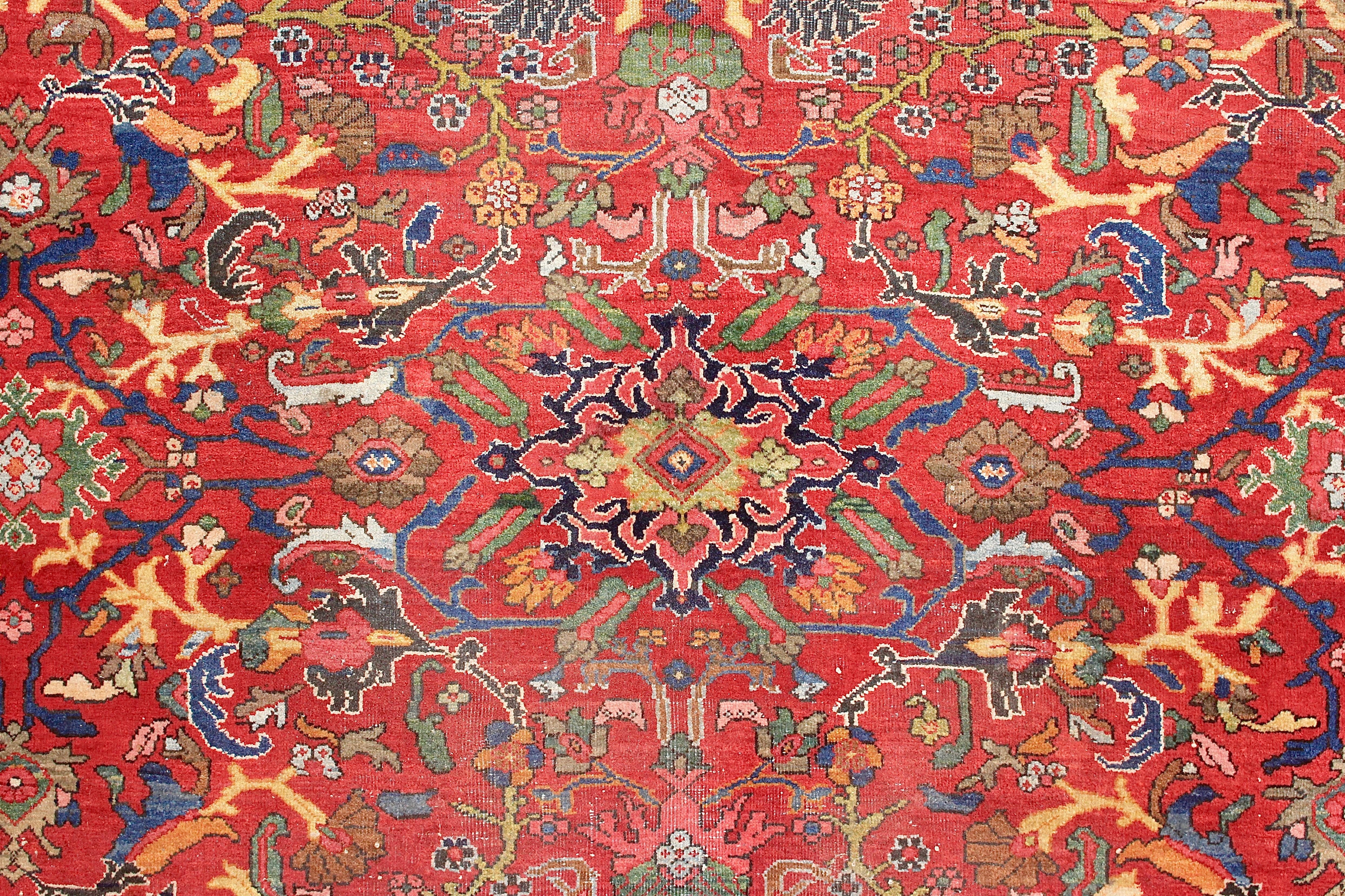Antique Large, Fine Orient Rug, Carpet, Hand Knotted In Fair Condition For Sale In Berlin, DE