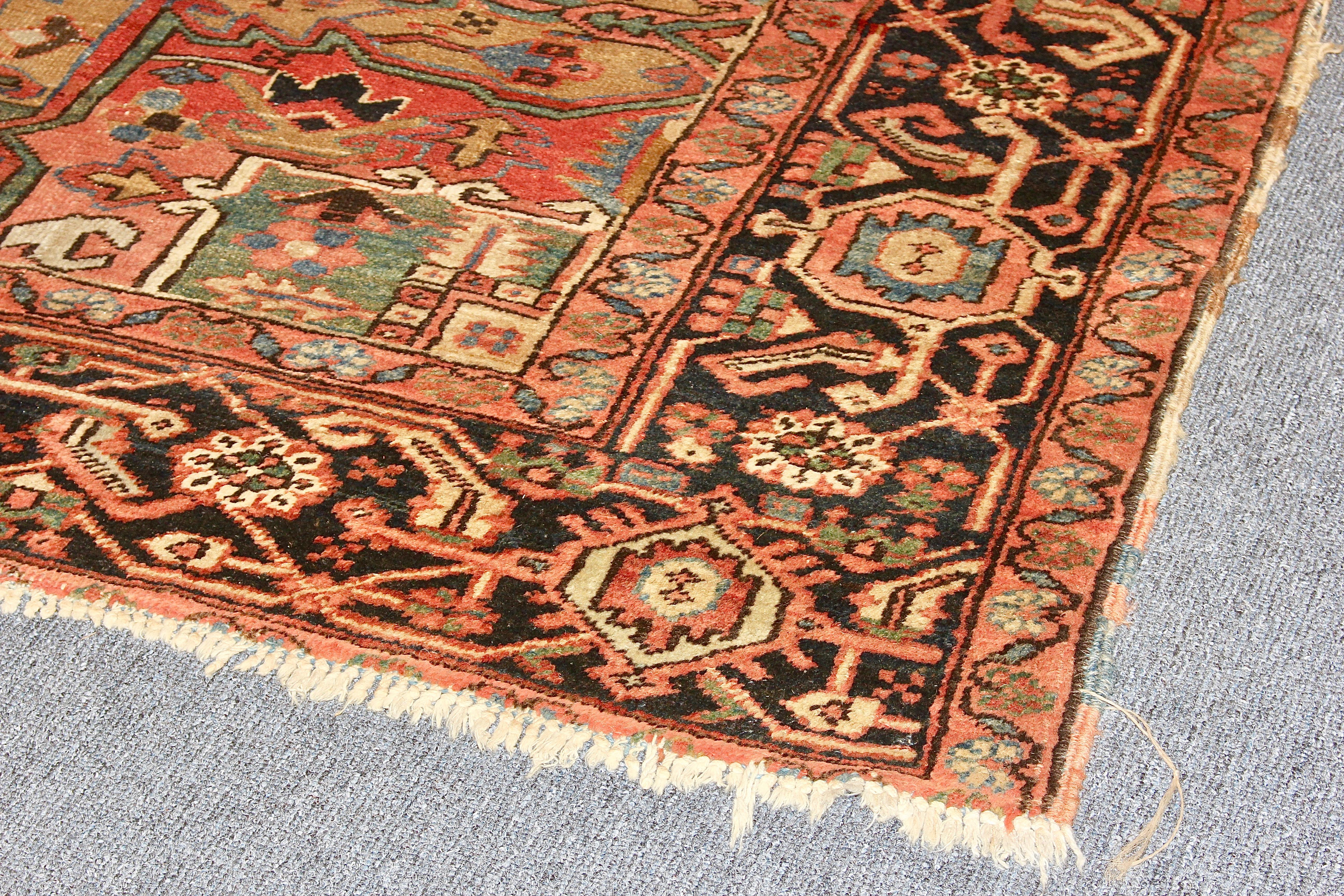 Wool Antique Large, Fine Orient Rug, Carpet, Hand Knotted For Sale