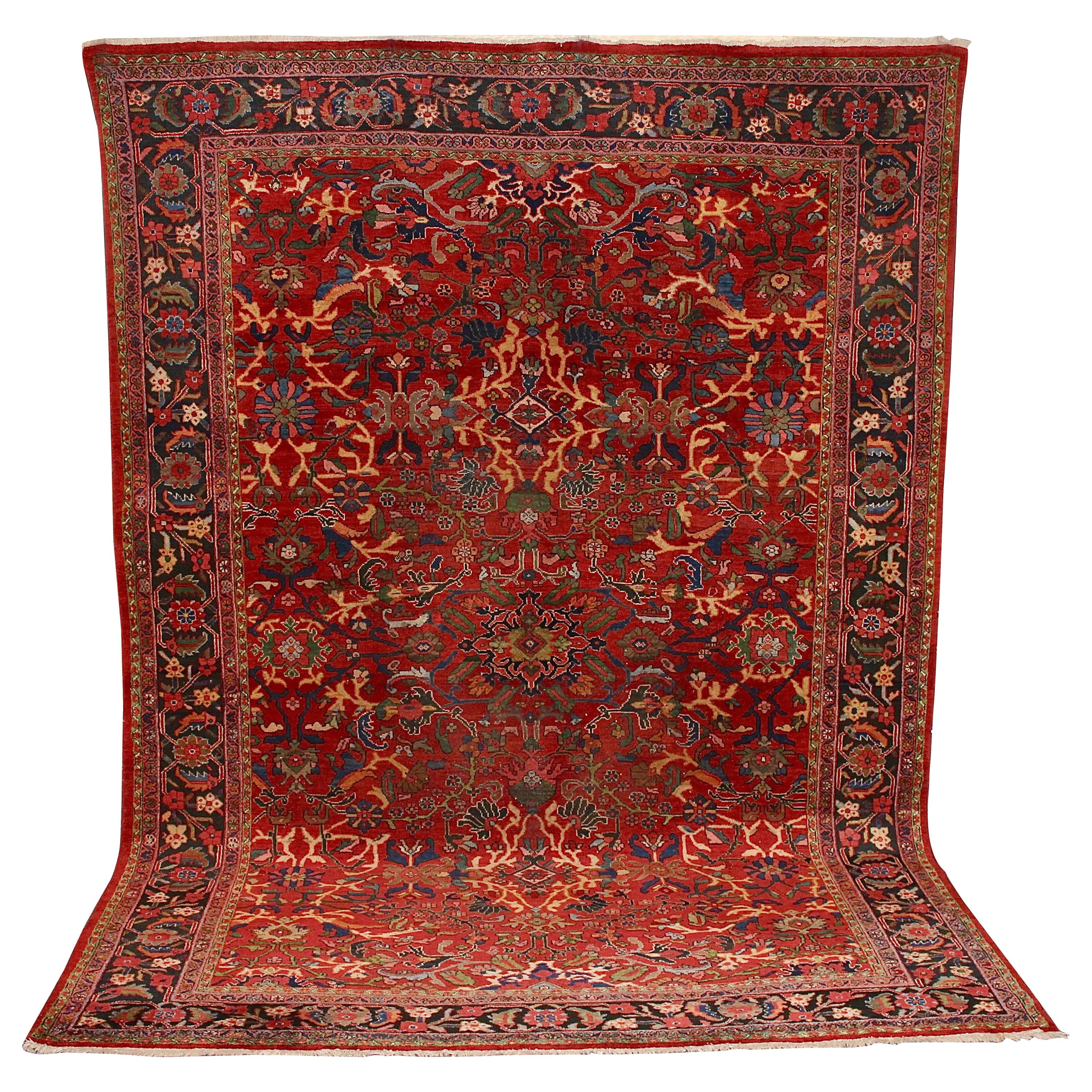 Antique Large, Fine Orient Rug, Carpet, Hand Knotted For Sale