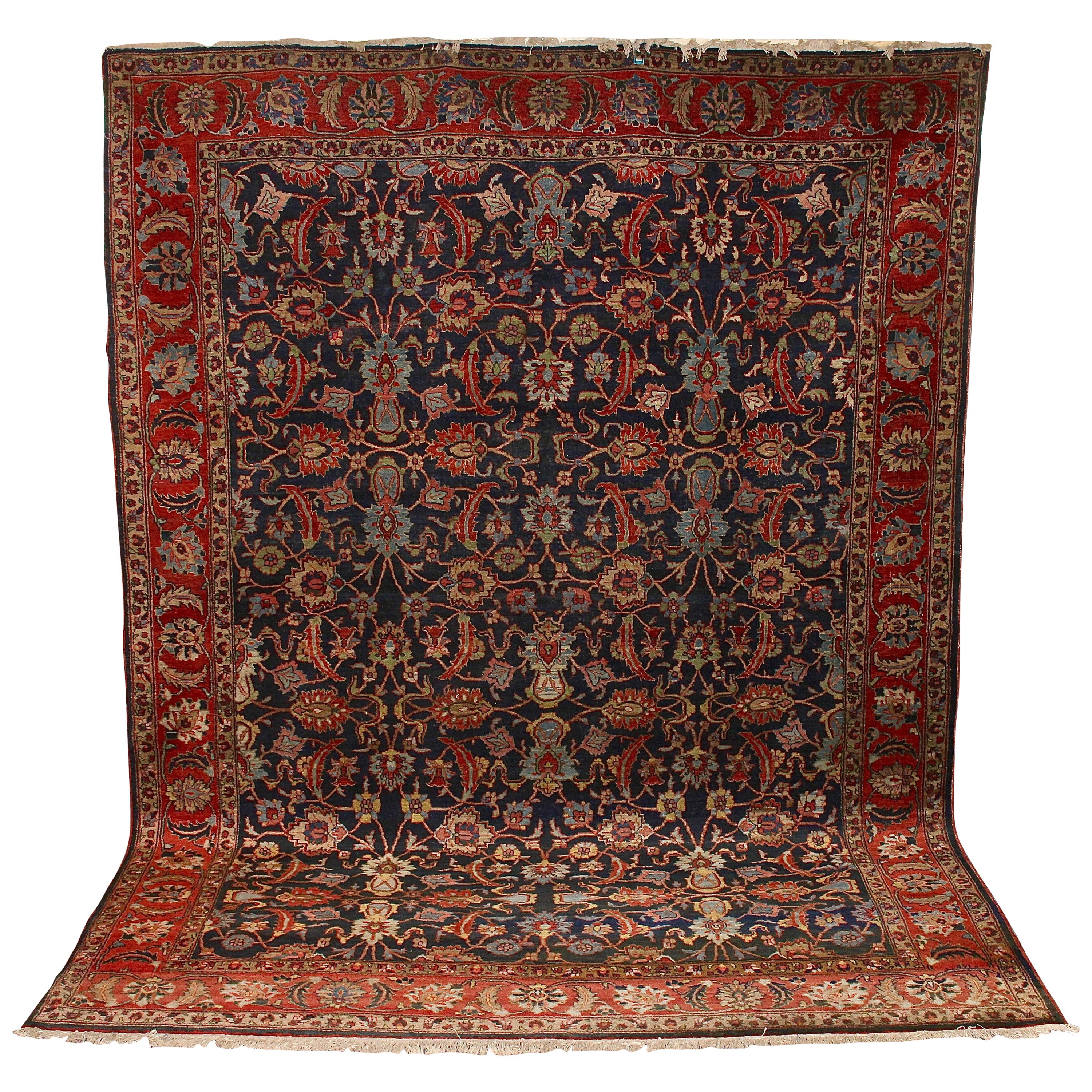 Antique Large, Fine Orient Rug, Carpet, Hand Knotted