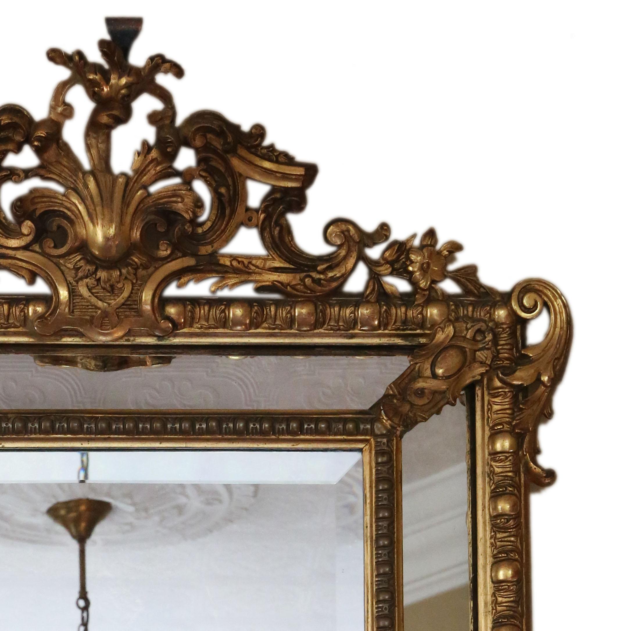 large gilt mirror antique