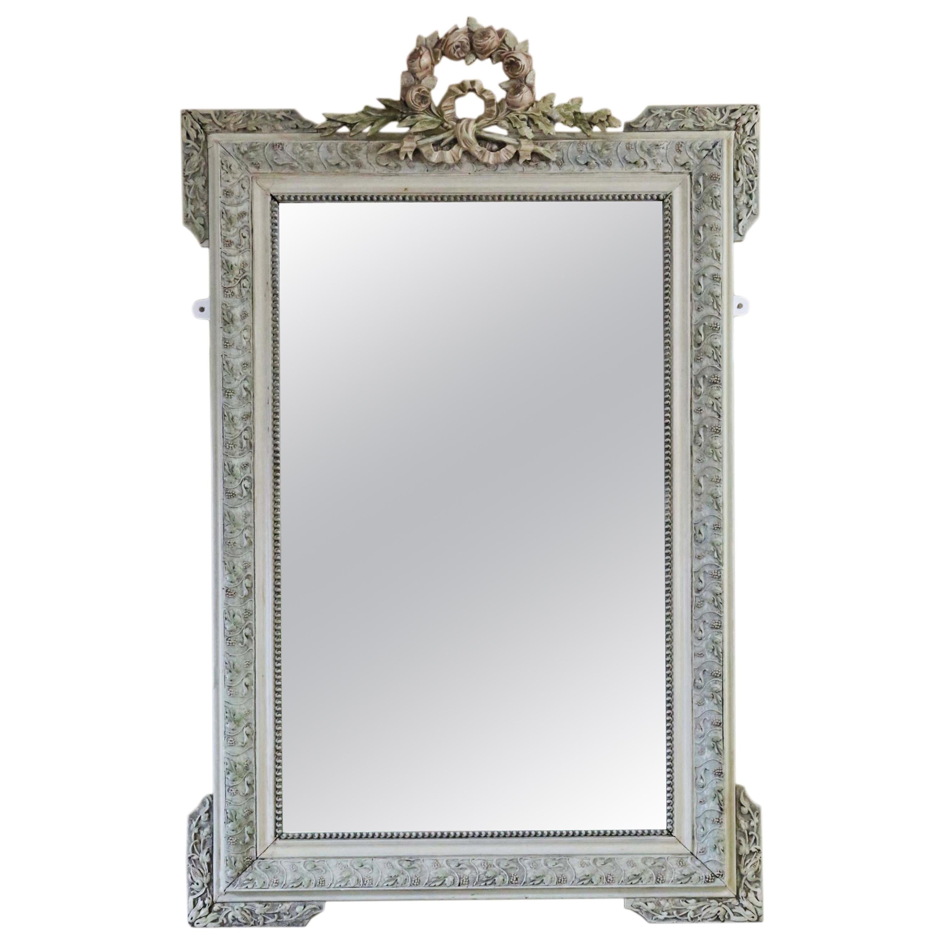 Antique French Overmantle Mirror Louis XV Style 19th Century Large at ...