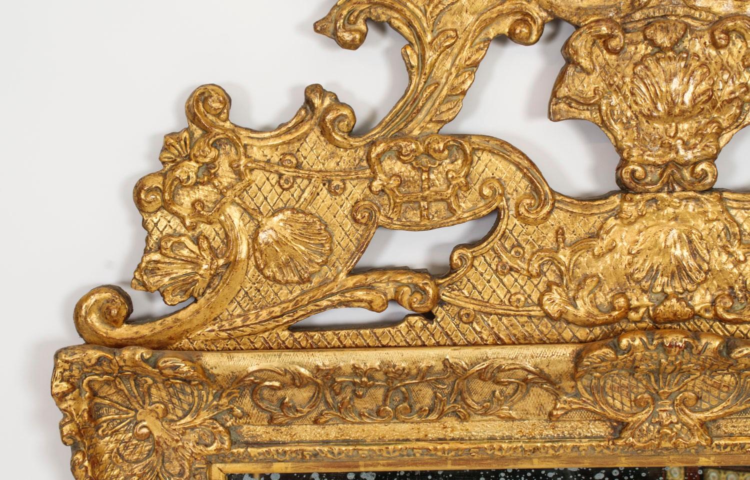 Antique Large French Giltwood Wall Mirror 18th Century - 171x101cm For Sale 3